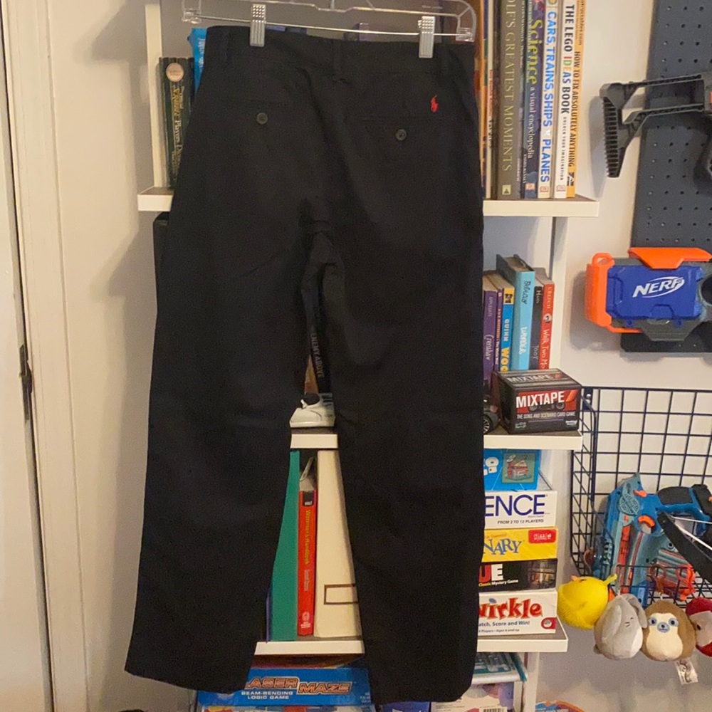 Polo Boy's Black Chinos Size 14